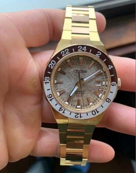 CITIZEN Series 8 GMT ゴールド 腕時計