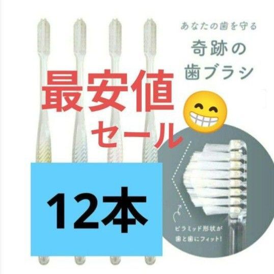 【正規品】奇跡の歯ブラシ バージョンアップ品 大人用歯ブラシ 衛生用品 仕上げ磨き 虫歯予防 12本 vjvgwtj