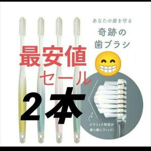 【正規品】奇跡の歯ブラシ バージョンアップ品 大人用歯ブラシ 衛生用品 仕上げ磨き 虫歯予防 2本 gwo3jp