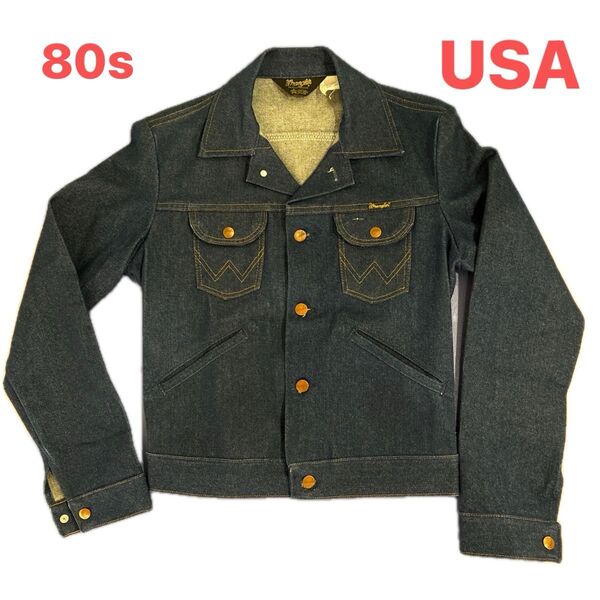 【激レア・美品】80年代 USA製 Wrangler 126MJ デニムジャケット 星付き黒タグ