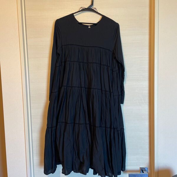 titivate コットンティアードワンピース BLACK
