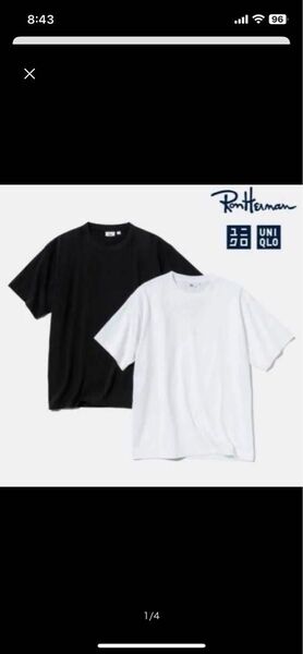 【新品未使用】Ron Herman×UNIQLO Tシャツ S ロンハーマン ホワイト