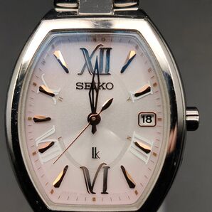 セイコー ルキア SSQW025ラッキーパスポート 電波ソーラー レディース腕時計 1B22-0BY0 チタン 稼働品