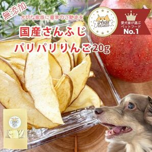 無添加 国産 犬 おやつ りんご グルテンフリー グレインフリー フルーツ ドライフルーツ 20g