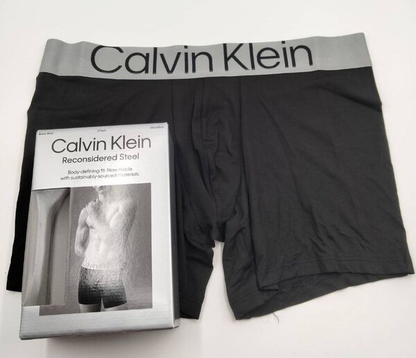 【Lサイズ】Calvin Klein(カルバンクライン) ボクサーブリーフ ブラック 1枚 男性下着 NB3075