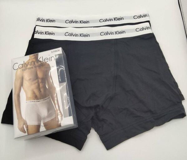 【Sサイズ】Calvin Klein(カルバンクライン) コットンストレッチ ボクサーパンツ 2枚セット U2662
