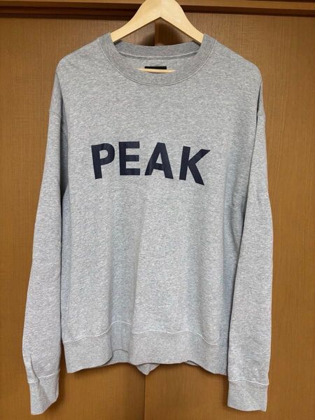 snow peak × JOURNAL STANDARD relume別注 クルーネック スウェット PEAK /L/GRY 古着