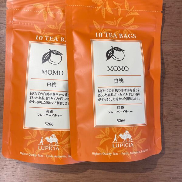ルピシア 紅茶 ティーバック10袋入りパック 白桃