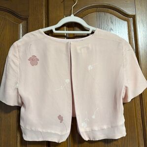 一点物 ボレロ くすみピンク色