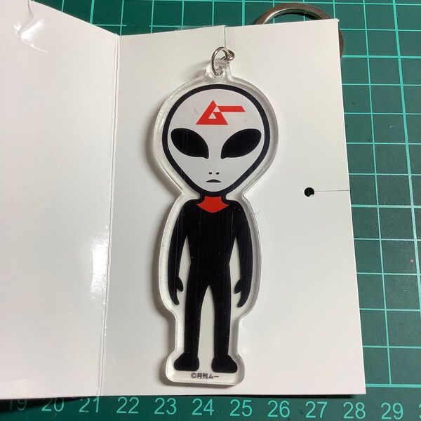 月刊ムー アクリルキーホルダー 宇宙人 グレイ
