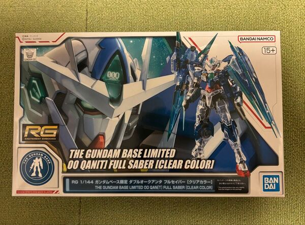 RG 1/144 ダブルオークアンタフルセイバー クリアカラー ガンダムベース 限定 ガンプラ 新品 未組立