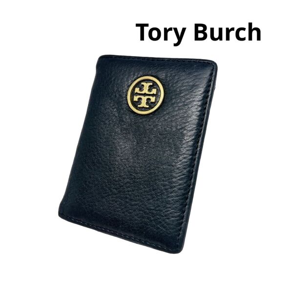 Tory Burch パスケース 定期入れ カードケース 黒 シンプル