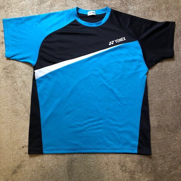ヨネックス YONEX ユニセックス テニス バドミントン 半袖Tシャツ ドライTシャツ ブルー 青 L