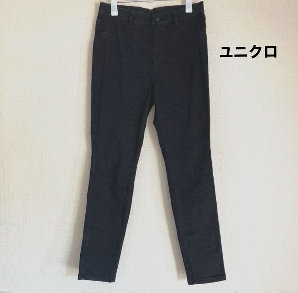 ユニクロ ウルトラストレッチレギンスパンツ 千鳥柄 XL