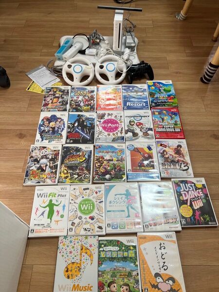 HDMIのWIIすぐ遊べる全セット、ソフト23個、 Wii コントローラー ゲーム 大乱闘スマッシュブ マリオ 任天堂 まとめ