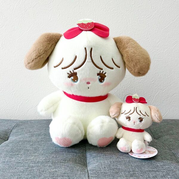 mikko いちごBIGぬいぐるみ いちごマスコットぬいぐるみ スフレ セット プライズ アミューズメント