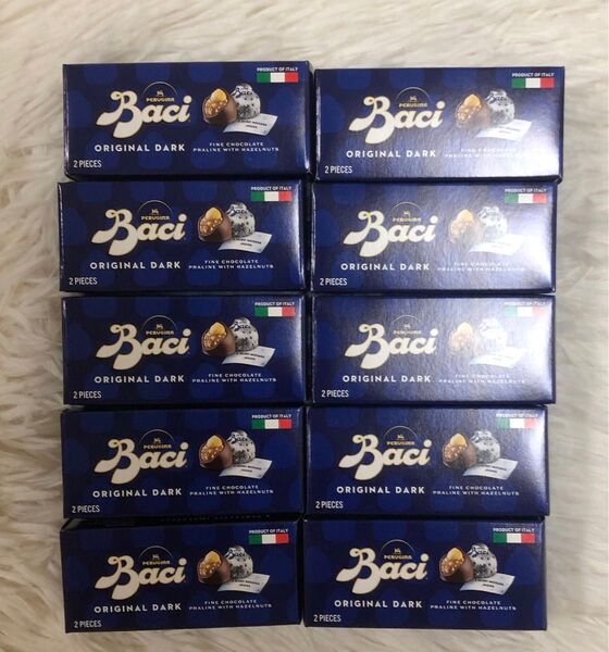 Baci バッチ オリジナル ダークチョコレートミニ (2粒入小箱×10) 賞味期限2025.6.30