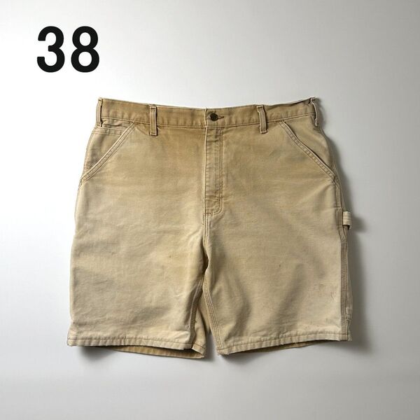 carhartt カーハート ペインターパンツ ショートパンツ w38 ブラウン ハーフパンツ コットン