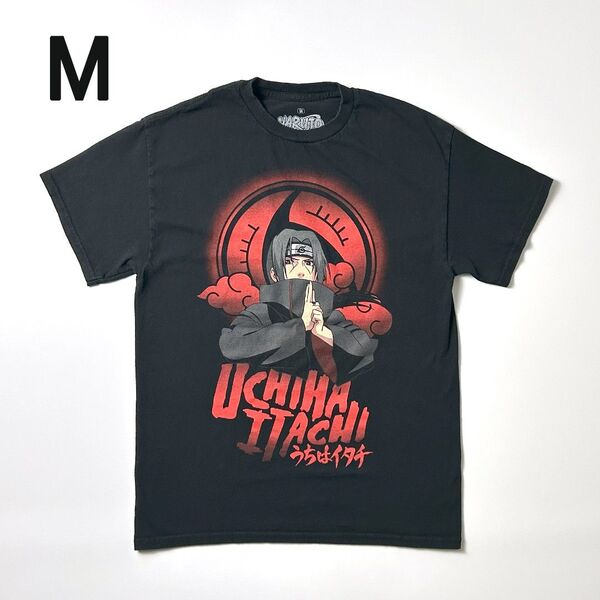 NARUTO Tシャツ M うちはイタチ 写輪眼 ナルト疾風伝 暁 アニメT