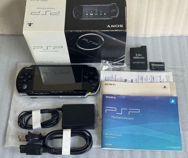 美品 PSP-3000PW 動作良好 プレイステーションポータブル SONY
