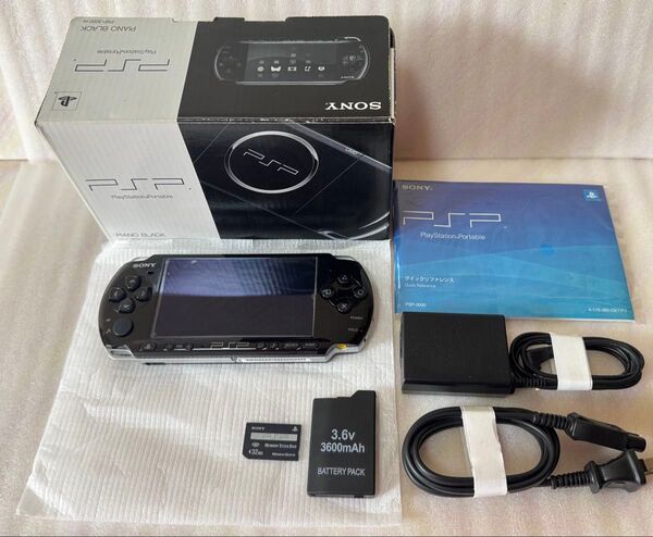 美品 PSP-3000PB プレイステーションポータブル Playstation Portable ピアノブラック SONY