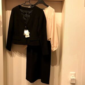nano・universe スーツ ワンピース ジャケット ノーカラー 七五三 年賀状 フォーマル 入学式 卒業式 アナウンサー