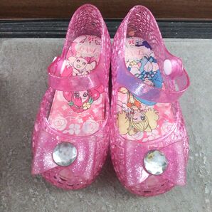 プリキュア ラバー シューズ ジュエリー パンプス ジュエル サンダル 靴 リボン ピンク ヒーリングっと