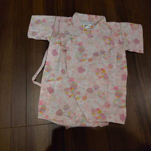 甚平 ロンパース くろわっさんずべべ クロワッサンズベベ 毬 浴衣 和服 着物