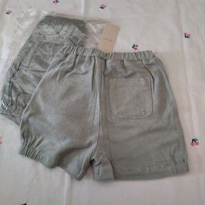 新品 プティマイン パイル ショートパンツ ボトム 緑 カーキ ミント ライム ズボン 短パン