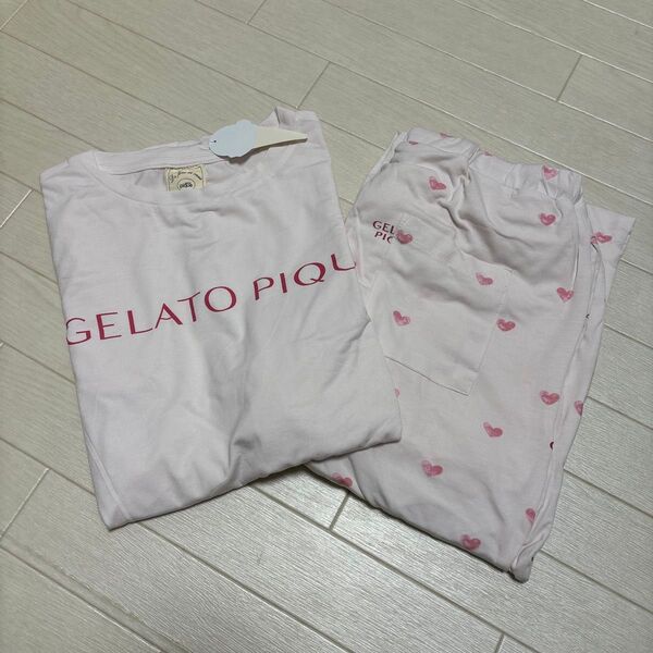 新品未使用 タグ付き ルームウェア 上下セット ジェラピケ gelato pique 半袖パジャマ
