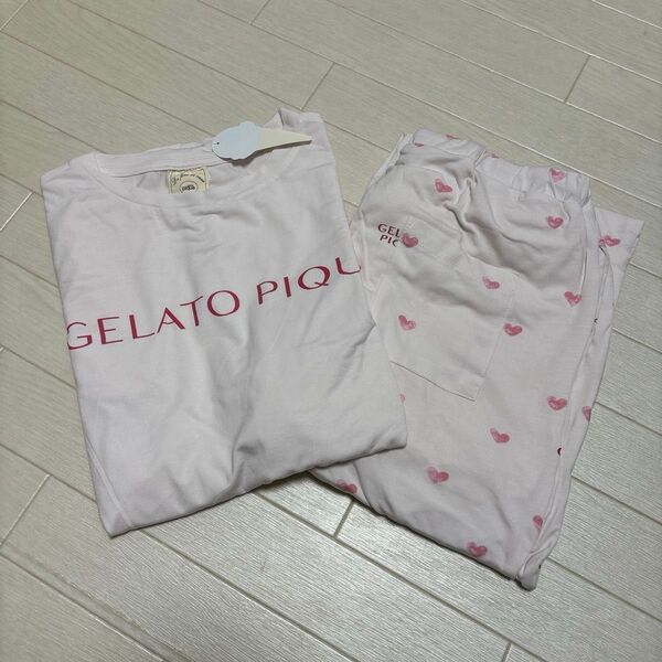 新品未使用 タグ付き ルームウェア 上下セット ジェラピケ gelato pique 半袖パジャマ