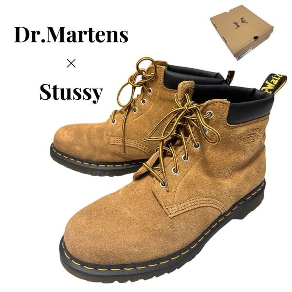 Dr.Martens Stussy ドクターマーチン ステューシー 939 6ホール ワークブーツ 28cm 箱付き スエード