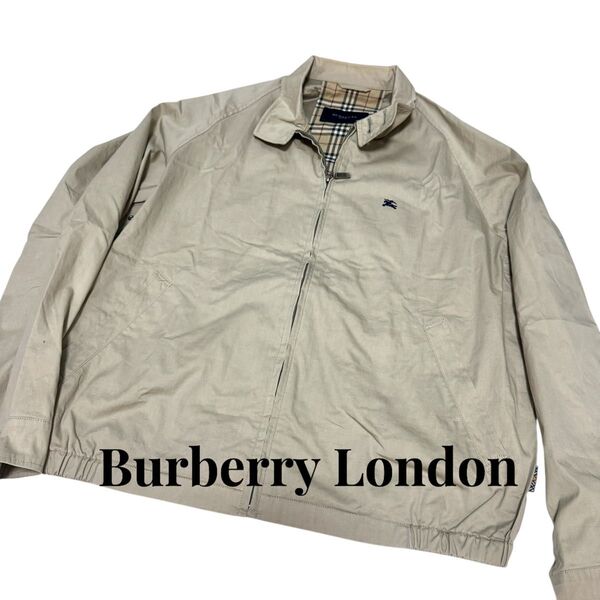 Burberry London バーバリーロンドン スイングトップ ホース刺繍 ノバチェック ベージュ ジャケット ブルゾン