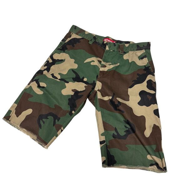 Supreme シュプリーム Work Short ワークショーツ カモフラ ハーフパンツ ショートパンツ 迷彩 カットオフ