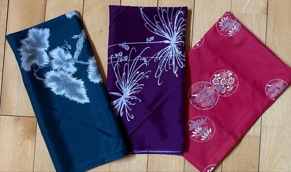 風呂敷3枚セット 和柄(松、菊、梅)