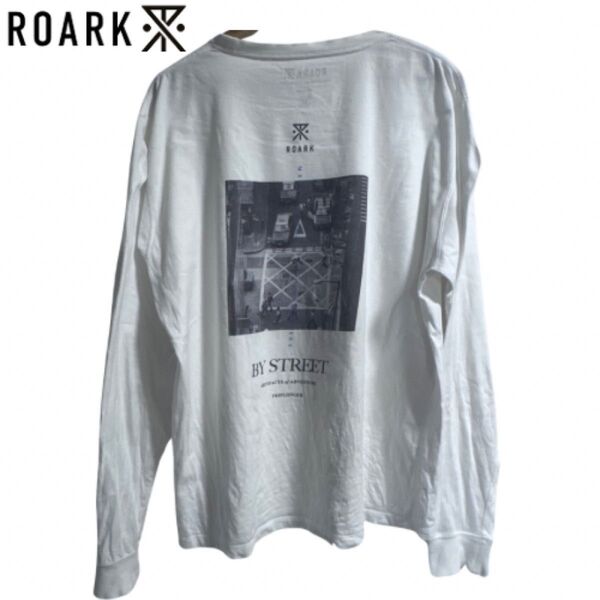 ROARK REVIVALフォトロンT 長袖Tシャツ ホワイト