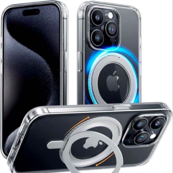 iPhone 15 Pro Max 用 ケース クリア ワイヤレス充電対応 iPhone Pro スマホ 半透明