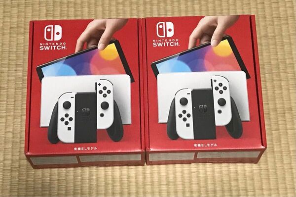 Nintendo Switch 有機ELモデル ホワイト 2台 新品未開封 店舗印無し
