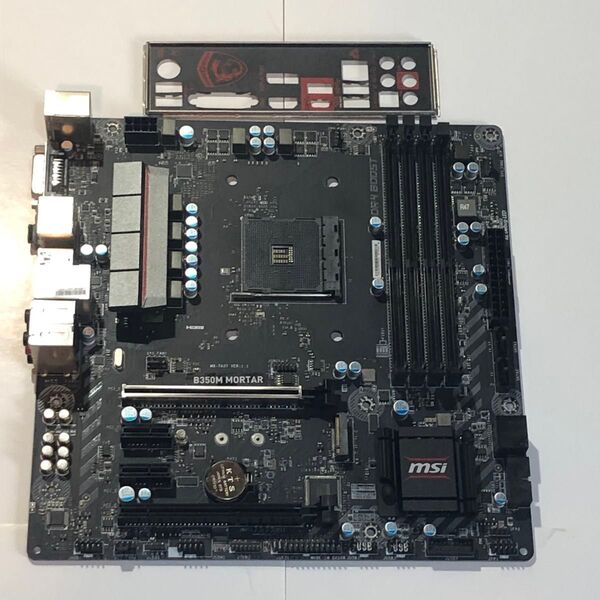 MSI B350M MORTOR マザーボード AM4対応 動作確認済み