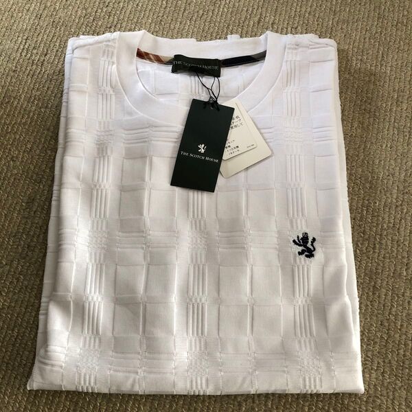 新品 タグ付き THE SCOTCH HOUSE Tシャツ M 白 ホワイト