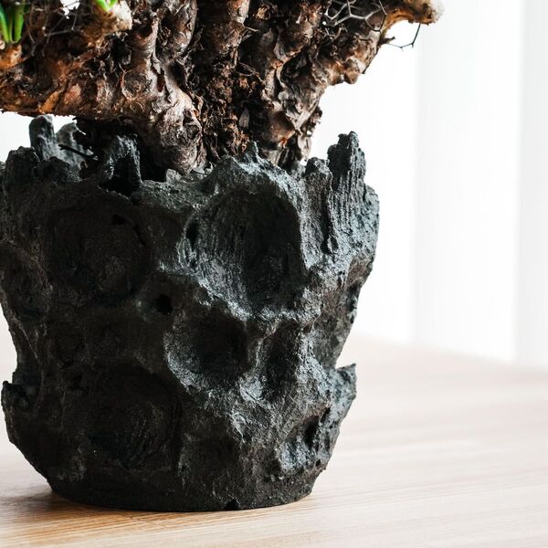 3Dプリンター鉢 幅12cm 作家鉢 植木鉢maga♯1