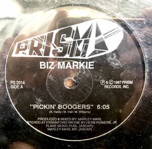 激レア 新品 シールド 未開封 1993 Biz Markie / Pickin’ Boogers 初版 クロ盤 US 12 Pro Marley Marl Prism PS-2014 絶版