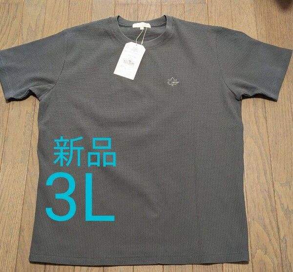 新品 メンズ LOGOSDAYS ロゴスデイズ 半袖 Tシャツ 半袖Tシャツ ワッフル 3L