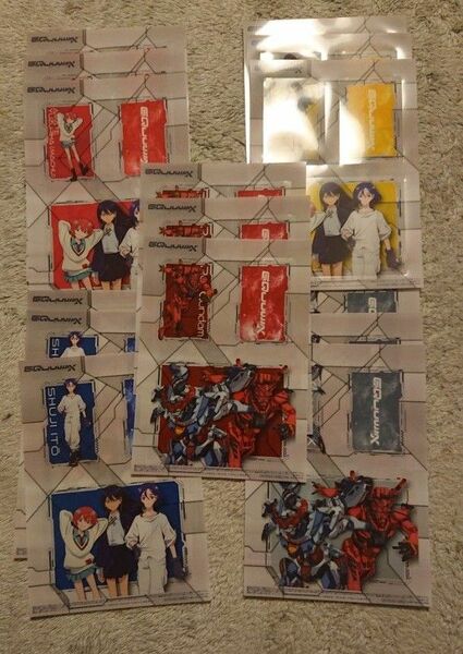 GQuuuuuuX ジークアクス セブン ガンダム セブンイレブン オリジナルクリアシート 全5種3セット