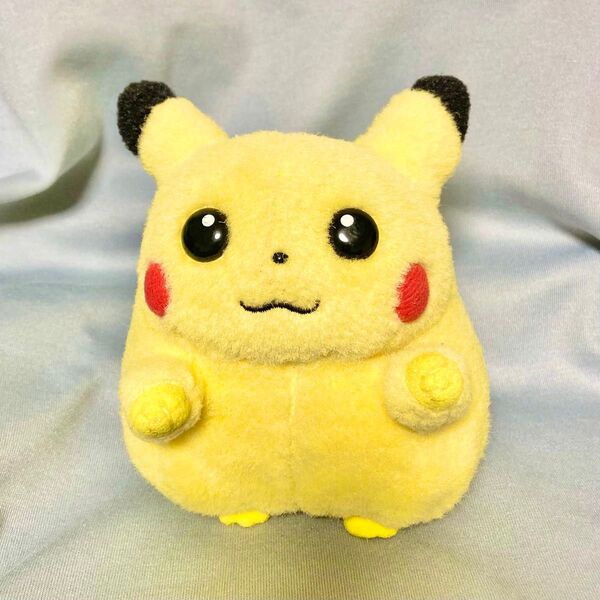 【顔良】【美品】ポケモンぬいぐるみ 初期 ピカチュウ TOMY 当時 お腹が鳴る レトロ トミー 初代