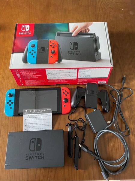 Nintendo Switch Joy-Con (L)ネオンブルー/(R)ネオンレッド HAC-S-KABAA ジャンク