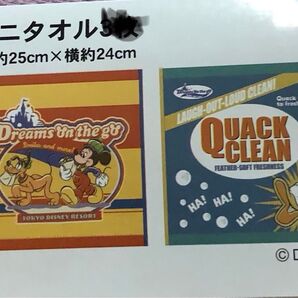 ディズニーリゾート購入 ディズニー ミニタオル2枚セット ミッキー ドナルド プルート