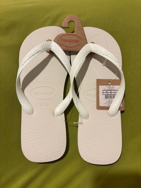 【新品未使用】Havaianas Top White サンダル 41/42ビーチサンダル