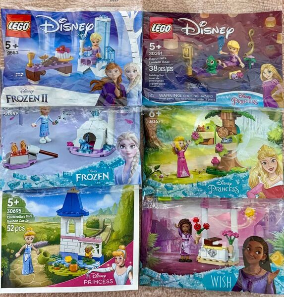 レゴ LEGO ディズニー プリンセス ポリバッグ 30391など 6点セット 新品未開封