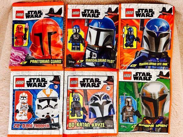 【新品6点セット】LEGO スターウォーズ ミニフィグ マンダロリアン Bo-Katan サビーヌ プレトリアンガード 212部隊